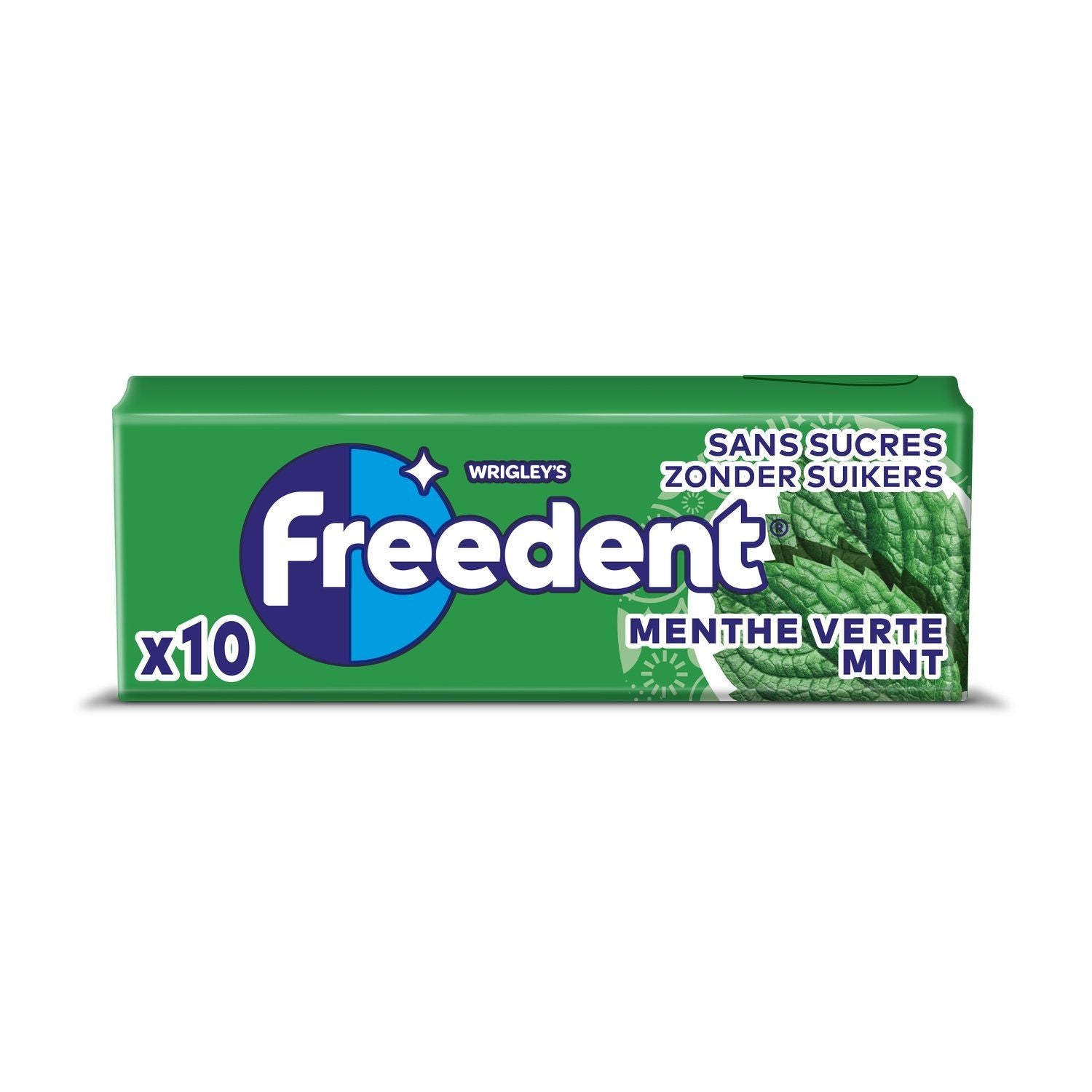 FREEDENT MENTHE VERTE SANS SUCRES x 30 PCS